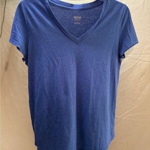 Mossimo Supply Co. V-Neck Short Sleeve Tee in Royal Blue
